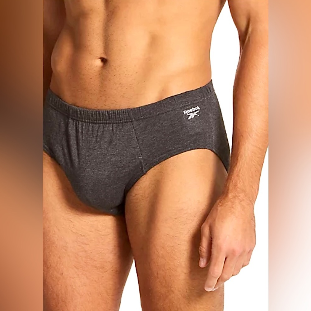 Reebok Men’s cotton low rise briefs, 5- pack